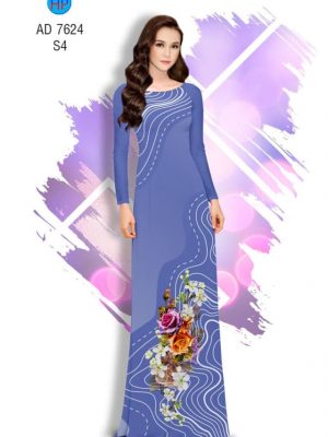 Vải áo dài Hoa hồng kiểu mới AD 7624 35 1565085245 709 Vai ao dai Hoa hong kieu moi AD 7624