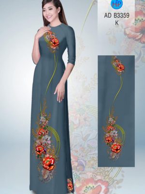 Vải áo dài Hoa in 3D kiểu mới AD B3359 36 1565173551 436 Vai ao dai Hoa in 3D kieu moi AD B3359