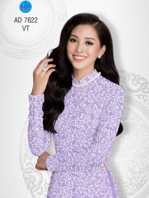 Vải áo dài Lá thiết kế 2019 AD 7622 32 1565173835 100 Vai ao dai La thiet ke 2019 AD 7622