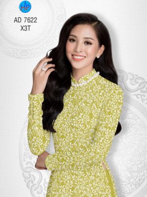 Vải áo dài Lá thiết kế 2019 AD 7622 31 1565173835 210 Vai ao dai La thiet ke 2019 AD 7622