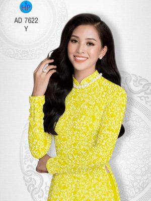 Vải áo dài Lá thiết kế 2019 AD 7622 30 1565173835 54 Vai ao dai La thiet ke 2019 AD 7622