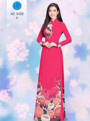 Vải áo dài Hoa in 3D kiểu mới AD 5420 21 1565236399 290 Vai ao dai Hoa in 3D kieu moi AD 5420
