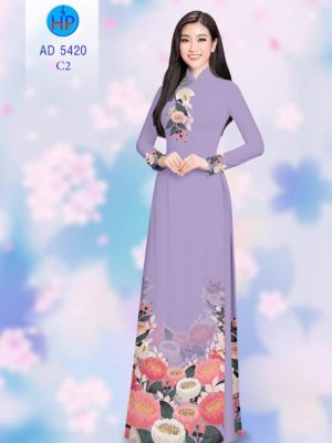 Vải áo dài Hoa in 3D kiểu mới AD 5420 35 1565236399 319 Vai ao dai Hoa in 3D kieu moi AD 5420