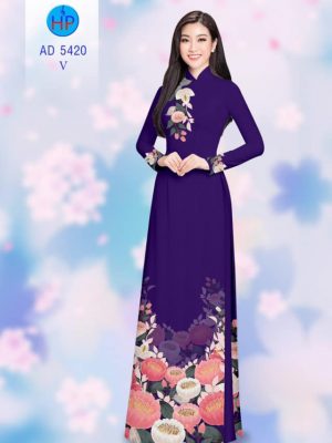 Vải áo dài Hoa in 3D kiểu mới AD 5420 25 1565236399 36 Vai ao dai Hoa in 3D kieu moi AD 5420