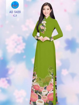 Vải áo dài Hoa in 3D kiểu mới AD 5420 22 1565236399 595 Vai ao dai Hoa in 3D kieu moi AD 5420