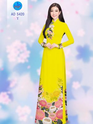 Vải áo dài Hoa in 3D kiểu mới AD 5420 33 1565236399 979 Vai ao dai Hoa in 3D kieu moi AD 5420