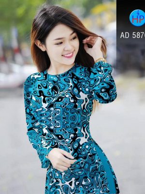 Vải áo dài Lập thể kiểu mới AD 5870 24 1565242464 566 Vai ao dai Lap the kieu moi AD 5870