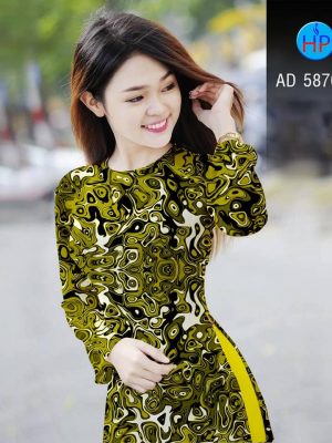 Vải áo dài Lập thể kiểu mới AD 5870 34 1565242465 416 Vai ao dai Lap the kieu moi AD 5870