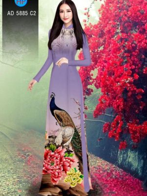 Vải áo dài Công và Hoa Mẫu Đơn thiết kế 2019 AD 5885 23 1565346711 366 Vai ao dai Cong va Hoa Mau Don thiet ke