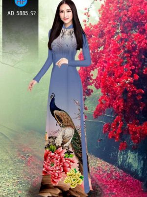 Vải áo dài Công và Hoa Mẫu Đơn thiết kế 2019 AD 5885 35 1565346712 731 Vai ao dai Cong va Hoa Mau Don thiet ke