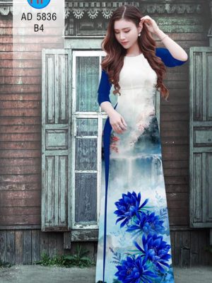 Vải áo dài hoa sen xanh mới ra AD 5836 34 1565610996 723 Vai ao dai hoa sen xanh moi ra AD 5836