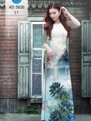 Vải áo dài hoa sen xanh mới ra AD 5836 31 1565610996 840 Vai ao dai hoa sen xanh moi ra AD 5836