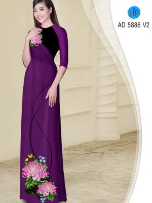 Vải áo dài Cúc Đại Đoá mới ra AD 5886 34 1565751322 381 Vai ao dai Cuc Dai Doa moi ra AD 5886