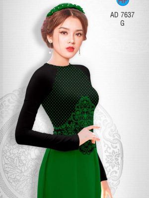 Vải áo dài hoa văn và chấm bi kiểu mới AD 7637 24 1565751735 14 Vai ao dai hoa van va cham bi kieu moi