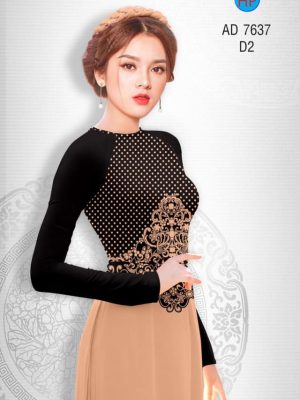Vải áo dài hoa văn và chấm bi kiểu mới AD 7637 35 1565751735 82 Vai ao dai hoa van va cham bi kieu moi
