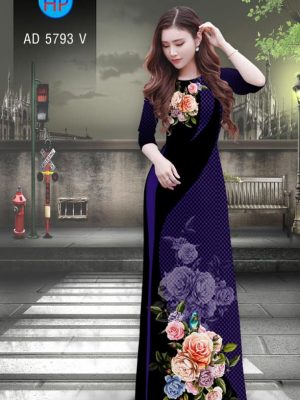 Vải áo dài Hoa hồng và chim mới ra AD 5793 33 1565751903 761 Vai ao dai Hoa hong va chim moi ra AD