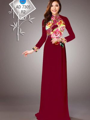Vải áo dài hoa hồng kiểu mới AD 7305 32 1565751998 866 Vai ao dai hoa hong kieu moi AD 7305