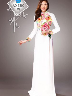 Vải áo dài hoa hồng kiểu mới AD 7305 31 1565751998 886 Vai ao dai hoa hong kieu moi AD 7305