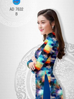 Vải áo dài Lập thể lam thiết kế 2019 AD 7632 25 1565756034 60 Vai ao dai Lap the lam thiet ke 2019 AD