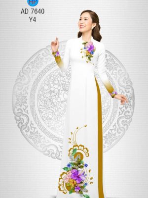 Vải áo dài Hoa in 3D kiểu mới AD 7640 26 1565835177 200 Vai ao dai Hoa in 3D kieu moi AD 7640