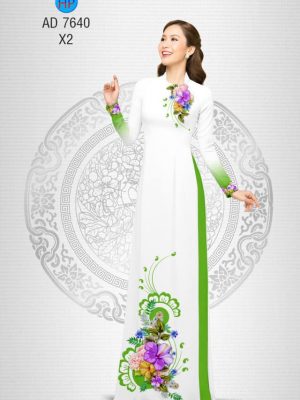 Vải áo dài Hoa in 3D kiểu mới AD 7640 31 1565835177 375 Vai ao dai Hoa in 3D kieu moi AD 7640