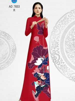 Vải áo dài hoa Sen thiết kế 2019 AD 7653 22 1565945169 806 Vai ao dai hoa Sen thiet ke 2019 AD 7653