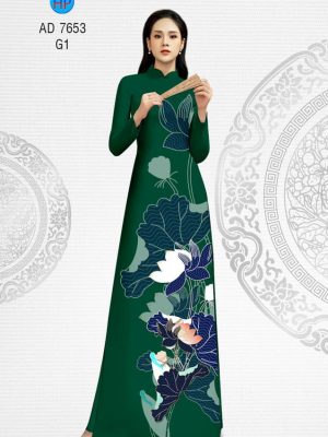 Vải áo dài hoa Sen thiết kế 2019 AD 7653 35 1565945170 204 Vai ao dai hoa Sen thiet ke 2019 AD 7653