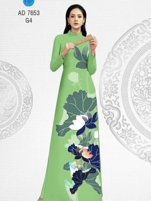 Vải áo dài hoa Sen thiết kế 2019 AD 7653 31 1565945170 253 Vai ao dai hoa Sen thiet ke 2019 AD 7653