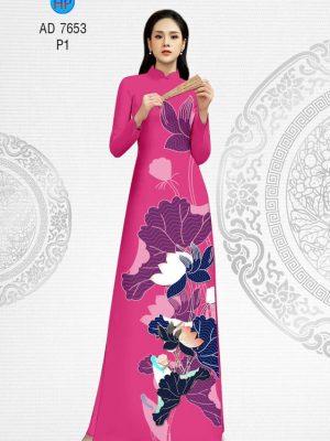 Vải áo dài hoa Sen thiết kế 2019 AD 7653 29 1565945170 335 Vai ao dai hoa Sen thiet ke 2019 AD 7653