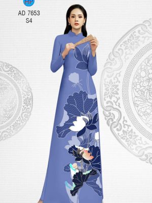 Vải áo dài hoa Sen thiết kế 2019 AD 7653 25 1565945170 477 Vai ao dai hoa Sen thiet ke 2019 AD 7653