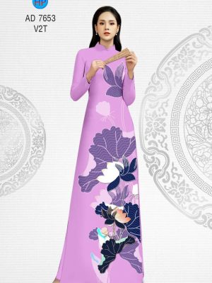 Vải áo dài hoa Sen thiết kế 2019 AD 7653 27 1565945170 534 Vai ao dai hoa Sen thiet ke 2019 AD 7653