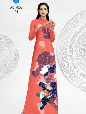 Vải áo dài hoa Sen thiết kế 2019 AD 7653 34 1565945170 591 Vai ao dai hoa Sen thiet ke 2019 AD 7653