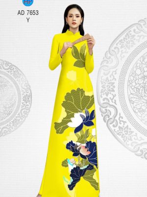 Vải áo dài hoa Sen thiết kế 2019 AD 7653 26 1565945170 752 Vai ao dai hoa Sen thiet ke 2019 AD 7653