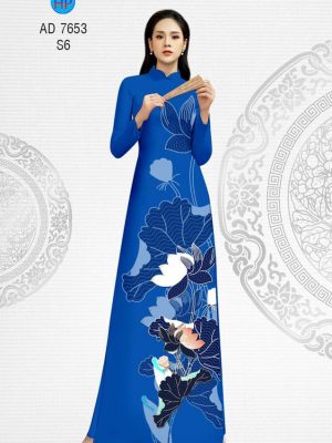 Vải áo dài hoa Sen thiết kế 2019 AD 7653 24 1565945170 761 Vai ao dai hoa Sen thiet ke 2019 AD 7653