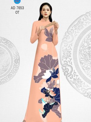 Vải áo dài hoa Sen thiết kế 2019 AD 7653 28 1565945170 834 Vai ao dai hoa Sen thiet ke 2019 AD 7653