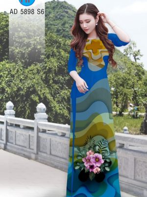 Vải áo dài Hoa in 3D kiểu mới AD 5898 21 1565945345 604 Vai ao dai Hoa in 3D kieu moi AD 5898