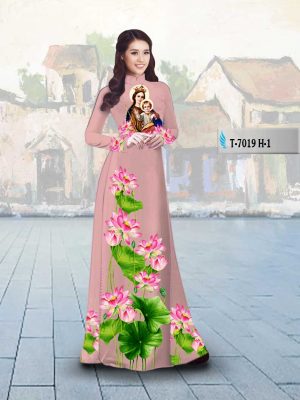 Vải áo dài hoa sen mới ra AD T7019 23 1566202515 363 Vai ao dai hoa sen moi ra AD T7019