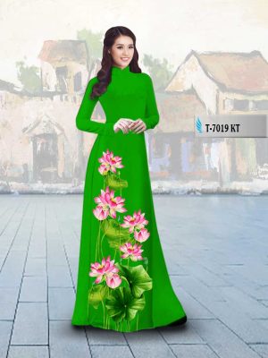 Vải áo dài hoa sen mới ra AD T7019 25 1566202515 745 Vai ao dai hoa sen moi ra AD T7019
