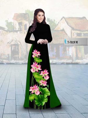 Vải áo dài hoa sen mới ra AD T7019 26 1566202515 777 Vai ao dai hoa sen moi ra AD T7019