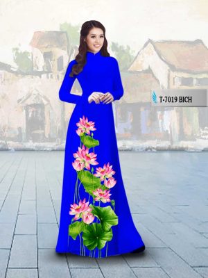 Vải áo dài hoa sen mới ra AD T7019 17 1566202515 873 Vai ao dai hoa sen moi ra AD T7019