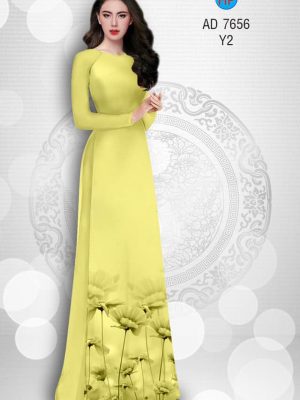 Vải áo dài hoa 3D mới ra AD 7656 37 1566204793 344 Vai ao dai hoa 3D moi ra AD 7656