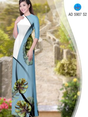 Vải áo dài Lá thiết kế 2019 AD 5907 35 1566444598 221 Vai ao dai La thiet ke 2019 AD 5907