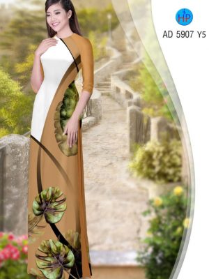 Vải áo dài Lá thiết kế 2019 AD 5907 34 1566444598 253 Vai ao dai La thiet ke 2019 AD 5907