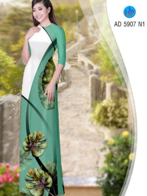 Vải áo dài Lá thiết kế 2019 AD 5907 24 1566444598 307 Vai ao dai La thiet ke 2019 AD 5907