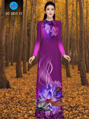 Vải áo dài Sen kiểu mới AD 5854 24 1566446335 570 Vai ao dai Sen kieu moi AD 5854