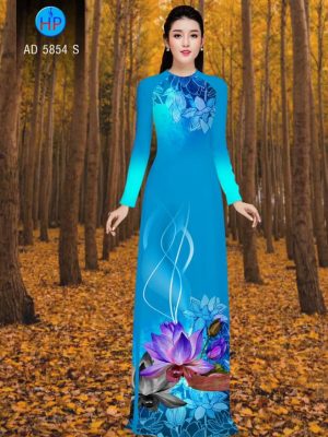 Vải áo dài Sen kiểu mới AD 5854 22 1566446335 734 Vai ao dai Sen kieu moi AD 5854