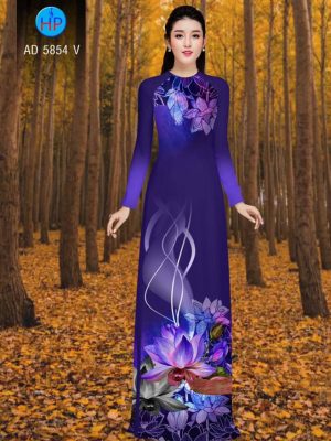 Vải áo dài Sen kiểu mới AD 5854 25 1566446335 873 Vai ao dai Sen kieu moi AD 5854