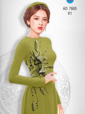 Vải áo dài Hoa Ly kiểu mới AD 7665 23 1566473117 429 Vai ao dai Hoa Ly AD
