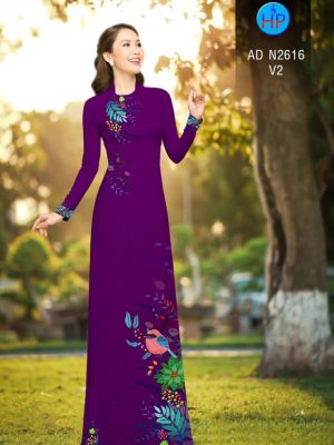 Vải áo dài chim và lá mới ra AD N2616 34 1566534232 204 Vai ao dai chim va la moi ra AD N2616
