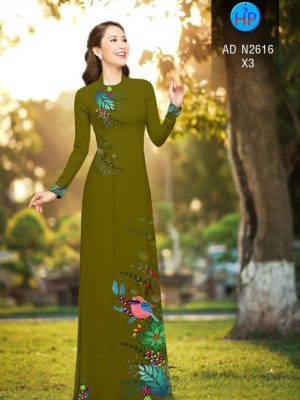 Vải áo dài chim và lá mới ra AD N2616 31 1566534232 217 Vai ao dai chim va la moi ra AD N2616